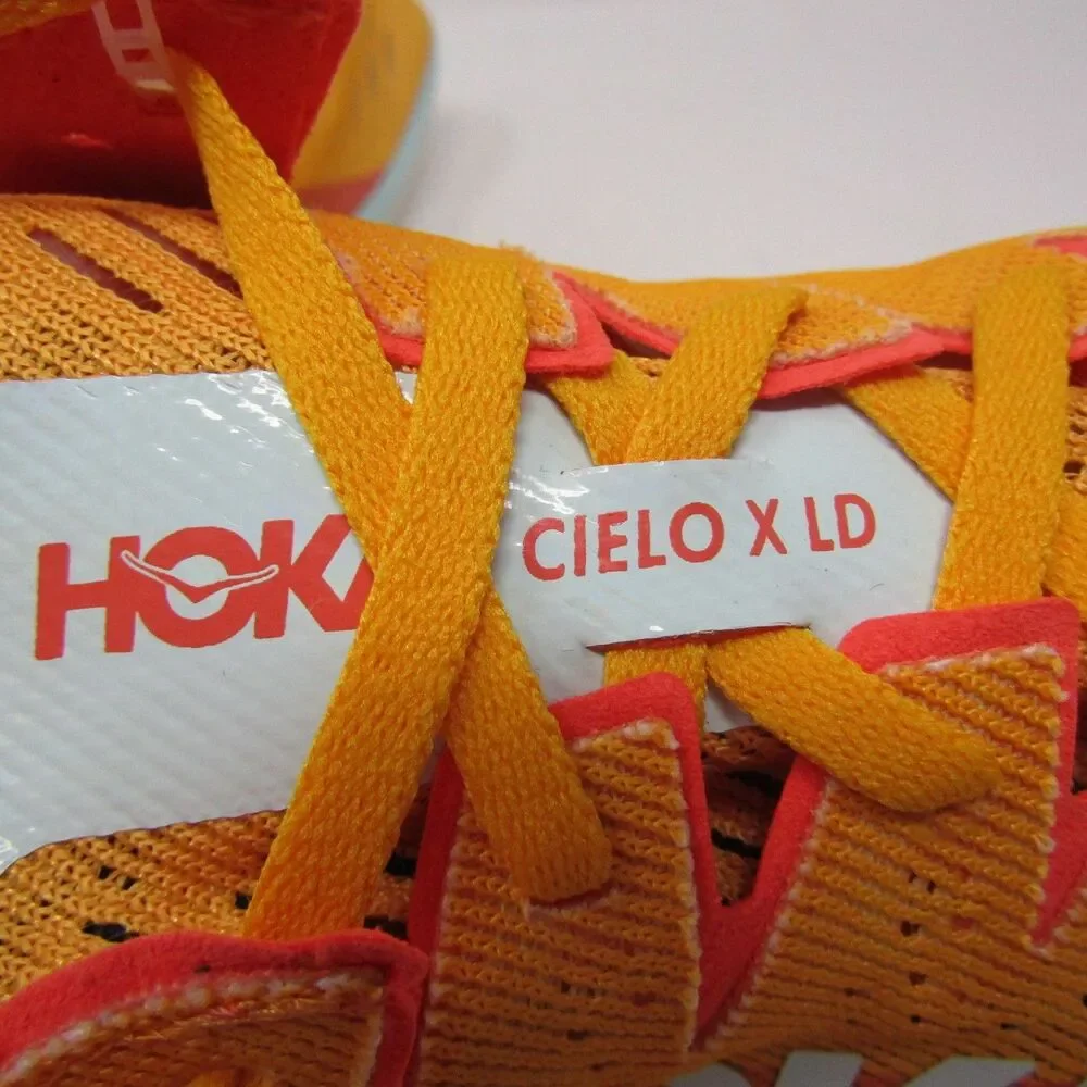 Hoka One One Cielo X LD Track Spikes Men's Size 13 Orange Blue Yellow New